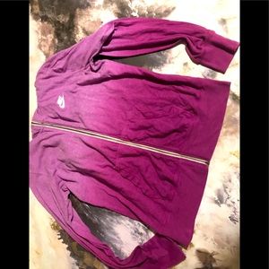 Nike Purple 2 toned zip up jacket XL